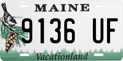 ME license plate 9136UF