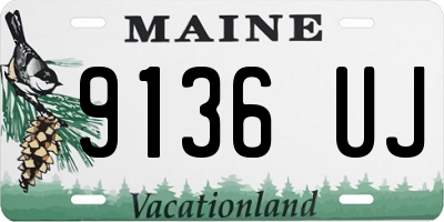 ME license plate 9136UJ