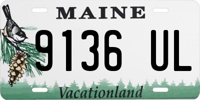 ME license plate 9136UL