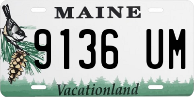 ME license plate 9136UM