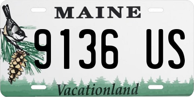 ME license plate 9136US