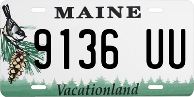 ME license plate 9136UU