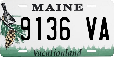 ME license plate 9136VA