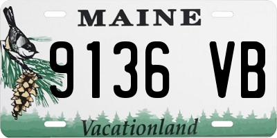 ME license plate 9136VB