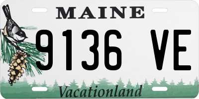 ME license plate 9136VE