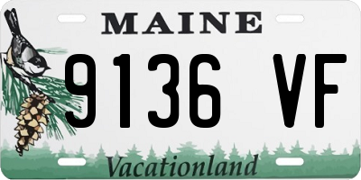 ME license plate 9136VF