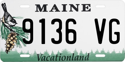 ME license plate 9136VG