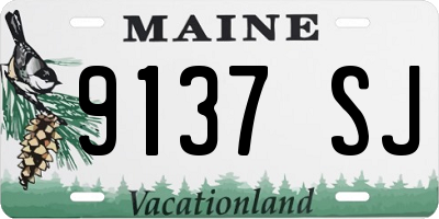 ME license plate 9137SJ