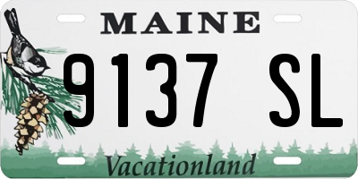 ME license plate 9137SL