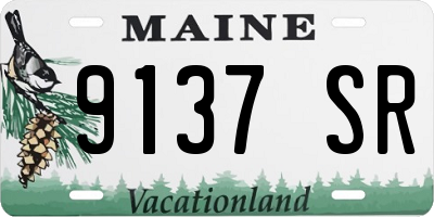 ME license plate 9137SR