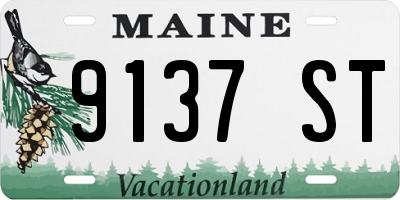 ME license plate 9137ST