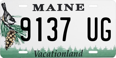 ME license plate 9137UG