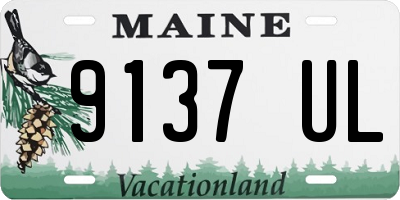 ME license plate 9137UL