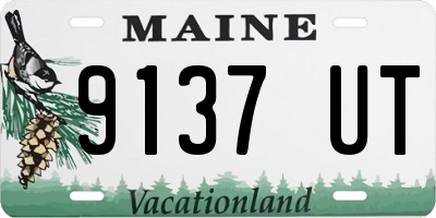 ME license plate 9137UT