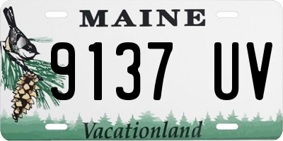 ME license plate 9137UV