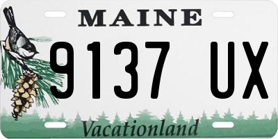 ME license plate 9137UX