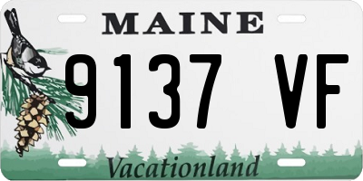 ME license plate 9137VF