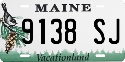 ME license plate 9138SJ