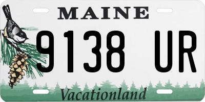 ME license plate 9138UR