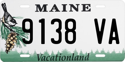 ME license plate 9138VA