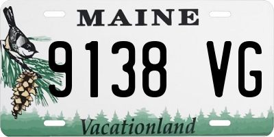 ME license plate 9138VG