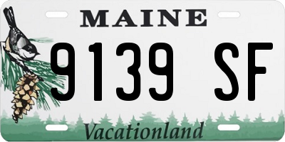 ME license plate 9139SF