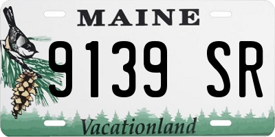 ME license plate 9139SR