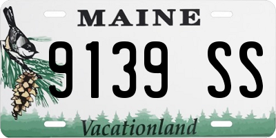 ME license plate 9139SS
