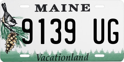ME license plate 9139UG