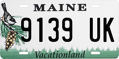ME license plate 9139UK
