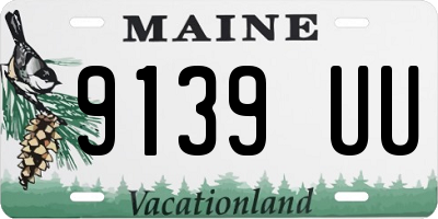 ME license plate 9139UU