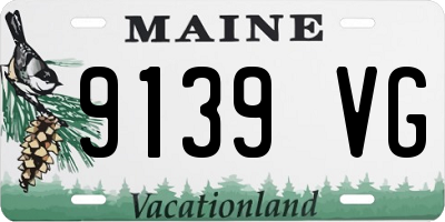 ME license plate 9139VG