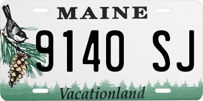 ME license plate 9140SJ