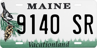 ME license plate 9140SR