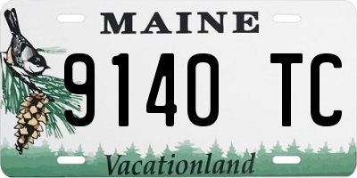 ME license plate 9140TC