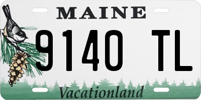 ME license plate 9140TL