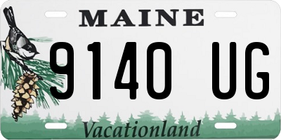 ME license plate 9140UG