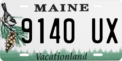 ME license plate 9140UX
