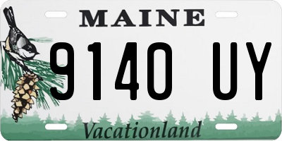 ME license plate 9140UY
