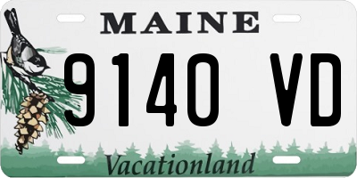 ME license plate 9140VD