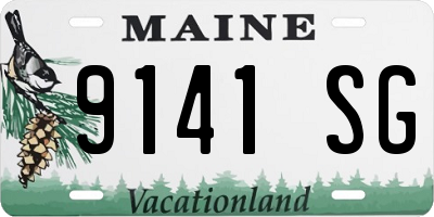 ME license plate 9141SG