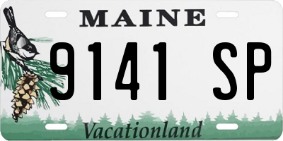 ME license plate 9141SP