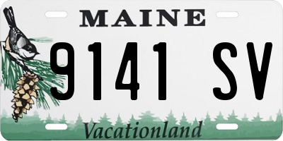 ME license plate 9141SV