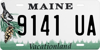 ME license plate 9141UA