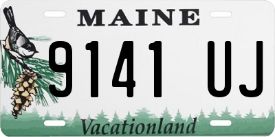 ME license plate 9141UJ