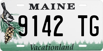 ME license plate 9142TG