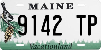 ME license plate 9142TP