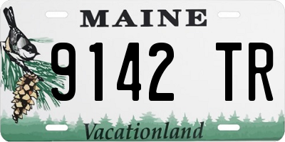 ME license plate 9142TR