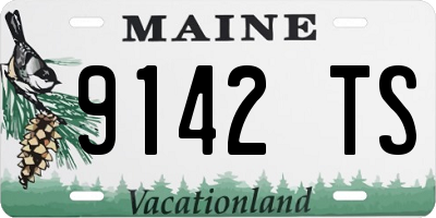 ME license plate 9142TS