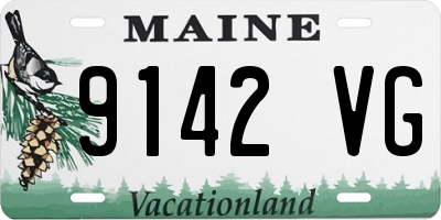 ME license plate 9142VG